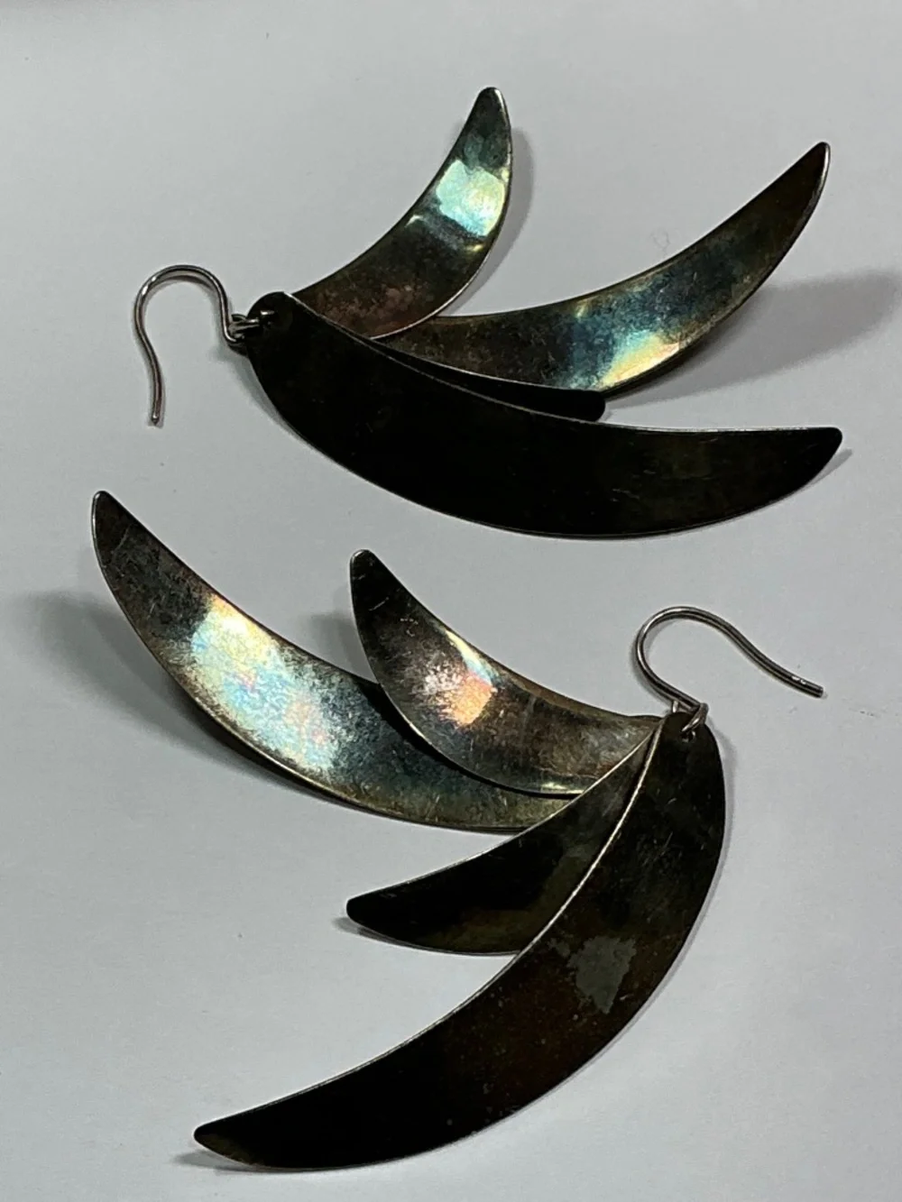 RLM Studio Curved Sphere Dangle Earrings. 3 inches long